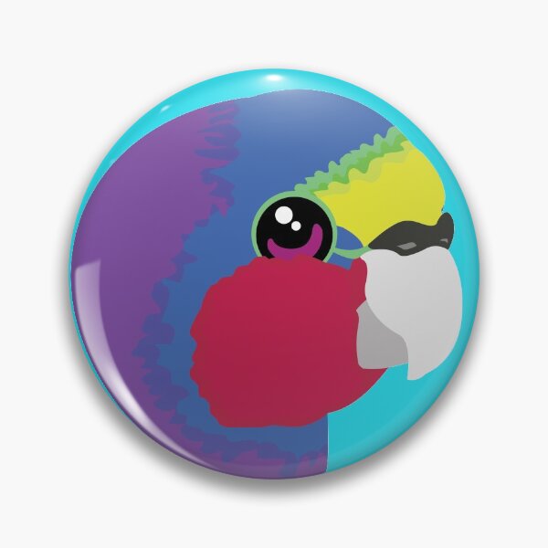 Item preview, Cute Rainbow Parrot (Head Print) designed and sold by Thoughtscrawl.