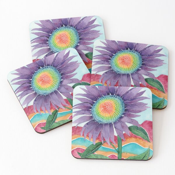 Item preview, Chakra Rainbow Sunflower designed and sold by Dani Reber.