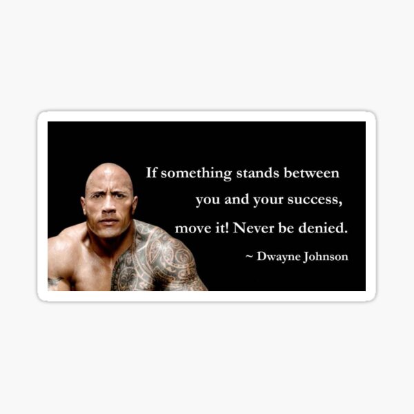 Dwayne Johnson zitiert Sticker