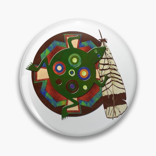 Item preview, Native American Folk Art Frog designed and sold by bohemianbound.