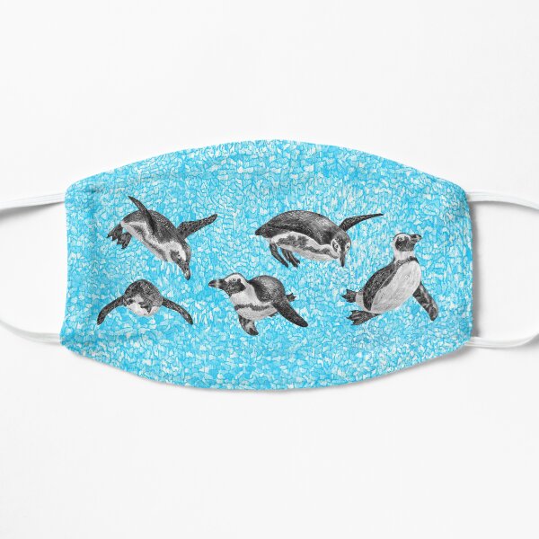 African Penguins Flat Mask