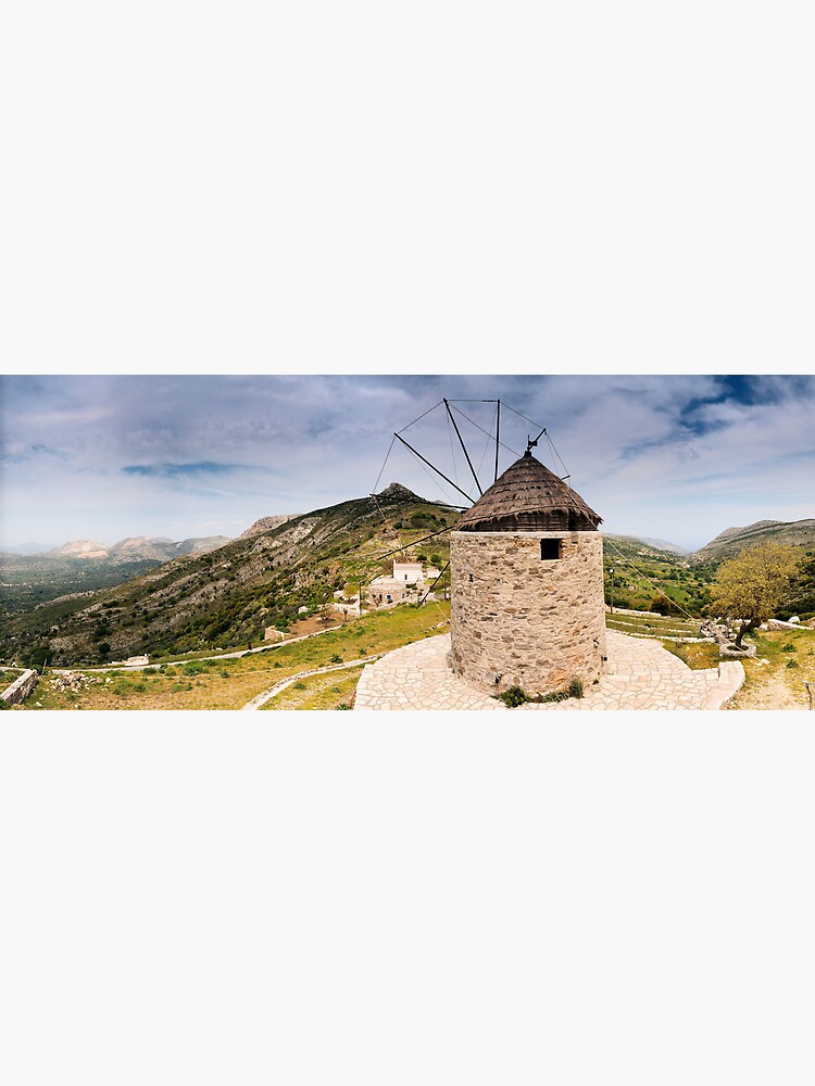Thumbnail 3 of 3, Art Print, Windmill Viewpoint, Náxos designed and sold by sjbowen.