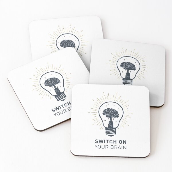Item preview, Switch On Your Brain. Motivational Quote designed and sold by Sloth Astronaut.