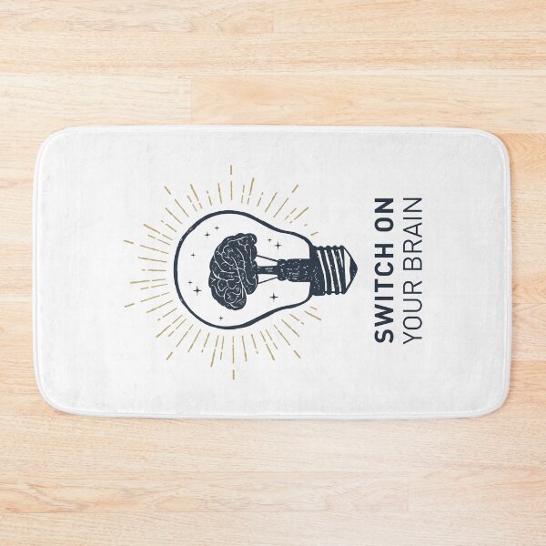 Item preview, Switch On Your Brain. Motivational Quote designed and sold by Sloth Astronaut.