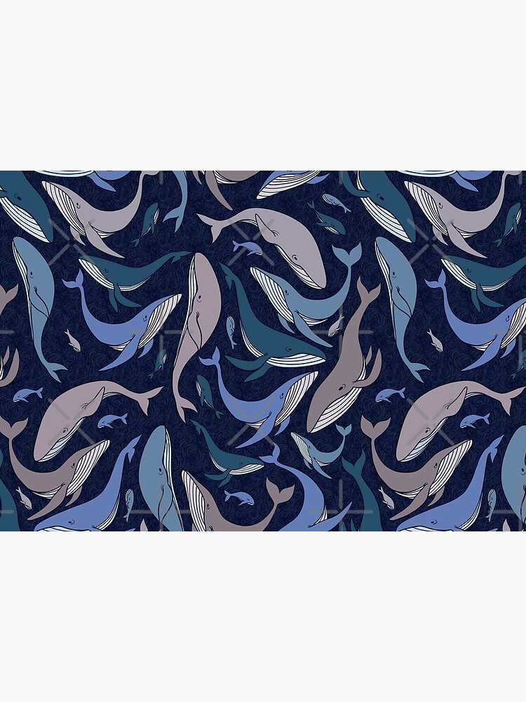 School of whales by Elenanaylor