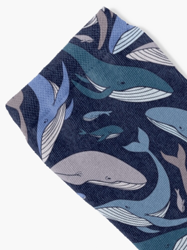 Alternate view of School of whales Socks