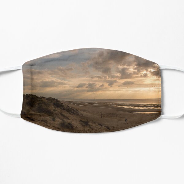 Formby Beach at Sunset Flat Mask