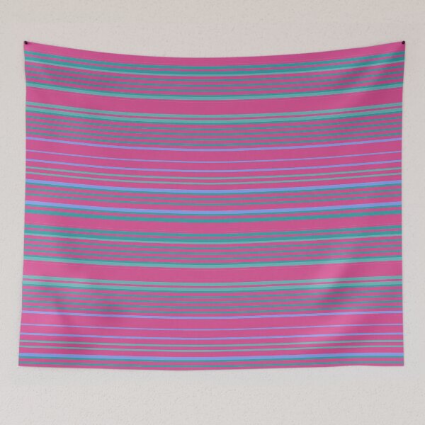 Item preview, Stripe Mint Red Blue designed and sold by PageDesigns.