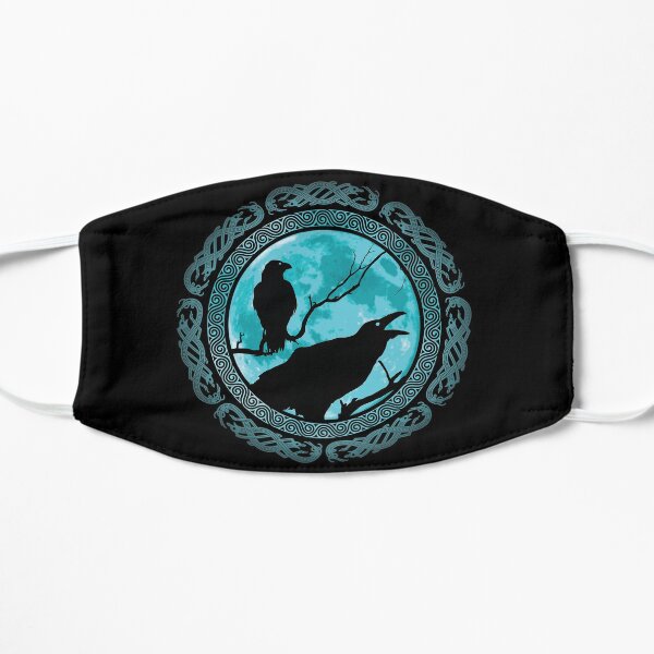 Hugin Munin Odins Ravens Flat Mask