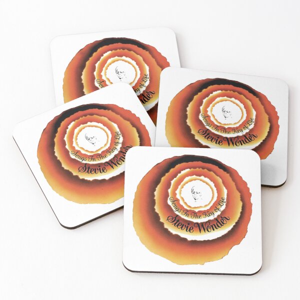 Songs in the Key of Life - Stevie Wonder Coasters (Set of 4)
