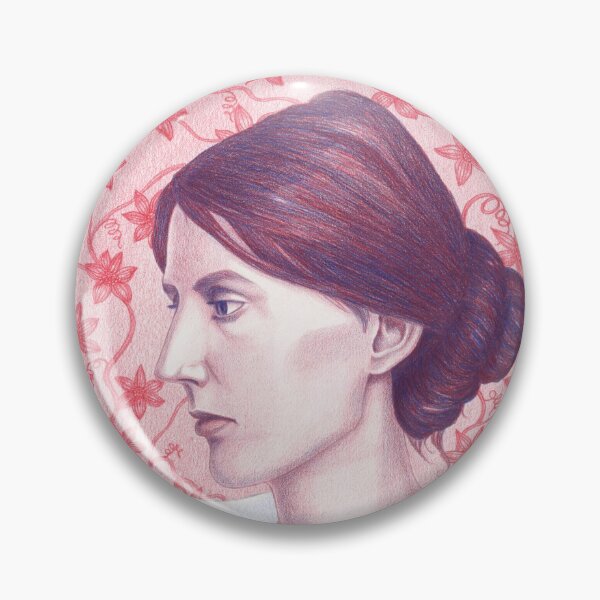 Item preview, portrait of writer Virginia Woolf designed and sold by EllenLambrichts.