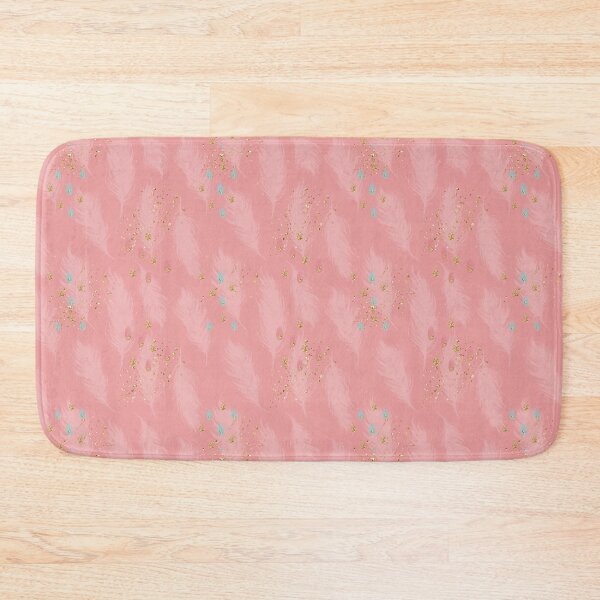 Item preview, Boho Subtle Pink Feathers with Glitter designed and sold by Rainbows Galore.