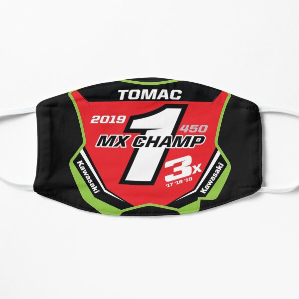Eli Tomac ET1 3X MX Champ Motocross Champion 2017 2018 2019 3PEAT ET3 Pro Red Number Plate Gift Flat Mask