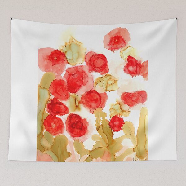 Item preview, Fluid ink Abstract art Rosy Pozy, Alcohol ink designed and sold by lornshep.