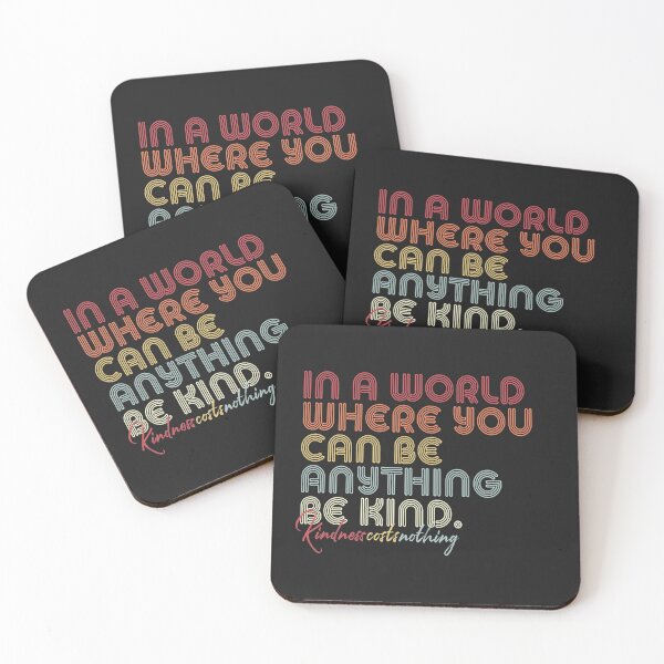 Item preview, Be Kind, Retro In A World Where You Can Be Anything Design designed and sold by PackAPunch.