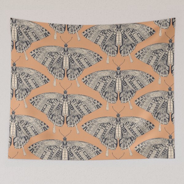 Item preview, swallowtail butterfly peach basalt designed and sold by scrummy.
