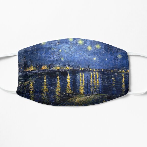 Starry Night Over the Rhone - Van Gogh Flat Mask