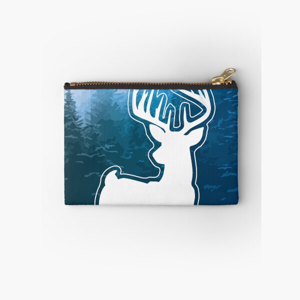 Item preview, Forest Guardian (Blue Stag Silhouette Print) designed and sold by Thoughtscrawl.