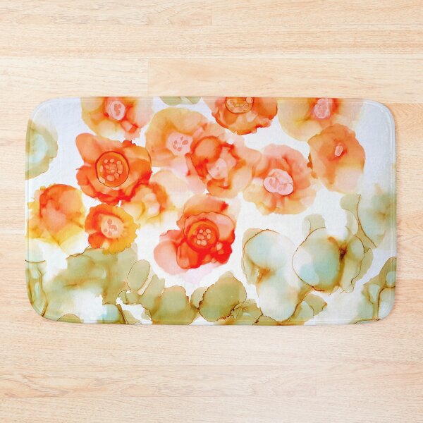 Item preview, Fluid ink Abstract art Begonias, Alcohol ink designed and sold by lornshep.