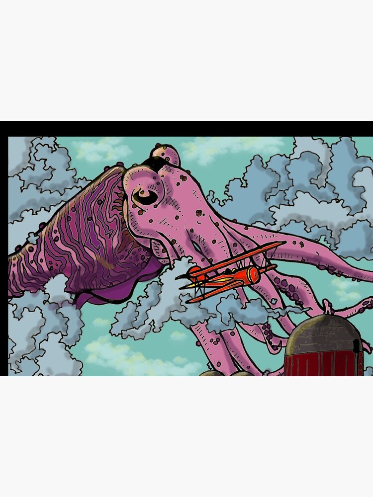 Cuttlefish Cthulhu, the Crop Duster by ShinyRedNothing