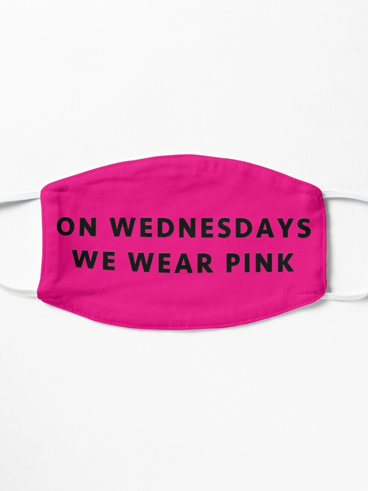 Thumbnail 3 of 5, Mask, On Wednesdays We Wear Pink - Mean Girls designed and sold by MightyFineGoods.