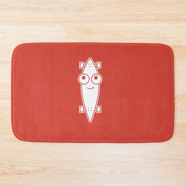 Item preview, Pintail Longboard Skateboard Face on Red Character Icon Cartoon designed and sold by npdstudio.