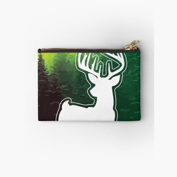 Item preview, Forest Guardian (Green Stag Silhouette Print) designed and sold by Thoughtscrawl.