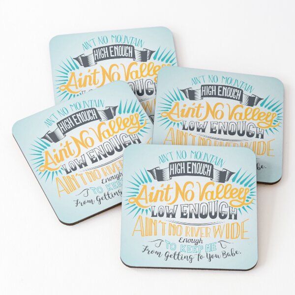 Item preview, Motown 'Ain't No Mountain High Enough!' lyric design. designed and sold by KathAnderson.