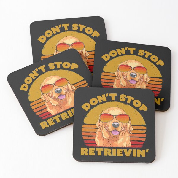 Item preview, Don't Stop Retrieving Design. Retro Golden Retriever Product designed and sold by PackAPunch.
