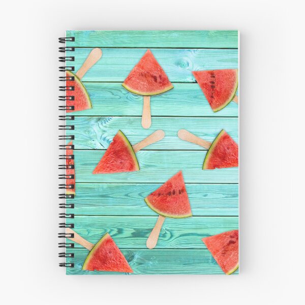 Item preview, Watermelon popsicles on blue designed and sold by Delphimages Art.