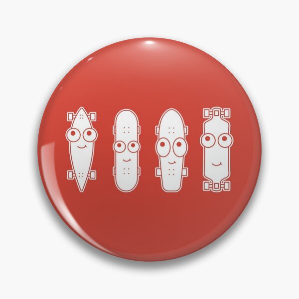 Item preview, Skateboard Faces on Red Character Icon Cartoon designed and sold by npdstudio.