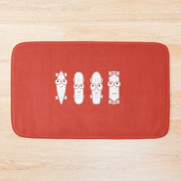 Item preview, Skateboard Faces on Red Character Icon Cartoon designed and sold by npdstudio.