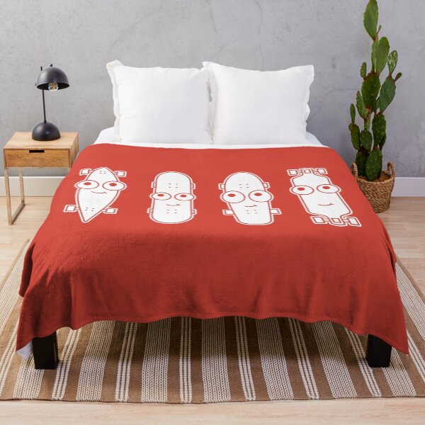 Item preview, Skateboard Faces on Red Character Icon Cartoon designed and sold by npdstudio.