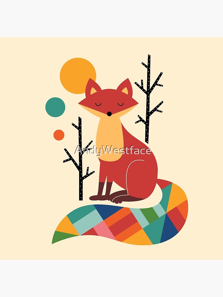 Thumbnail 5 of 5, Coasters (Set of 4), Rainbow Fox designed and sold by AndyWestface.
