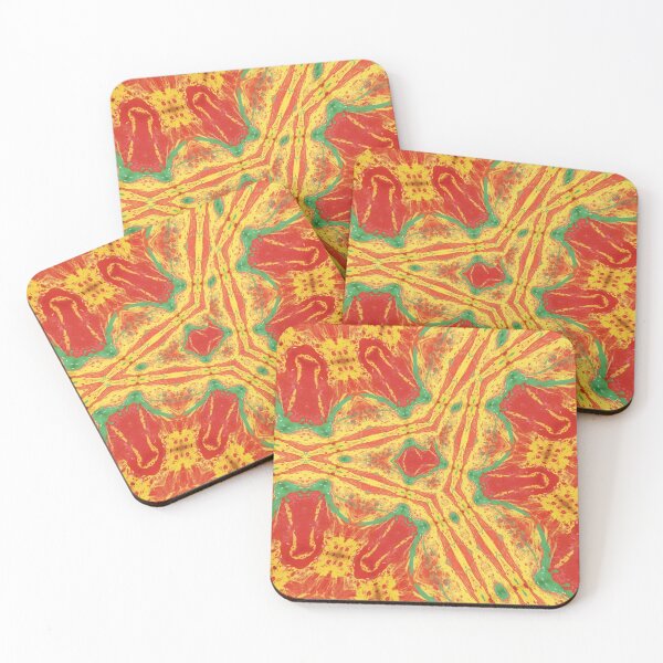 Item preview, Hot Palaver Yellow, Orange, Green  Abstract Patterned Design - Jenny Meehan  designed and sold by Jenny Meehan Art Prints and Patterns  .
