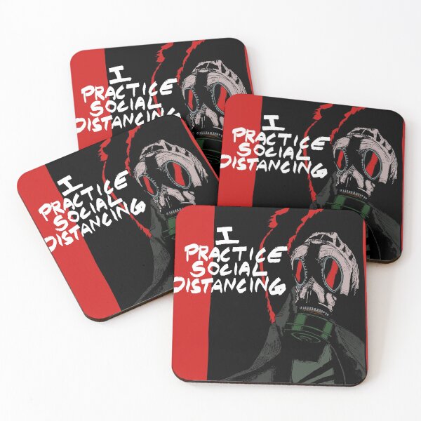 Item preview, I PRACTICE SOCIAL DISTANCING designed and sold by DogFoodFactory.