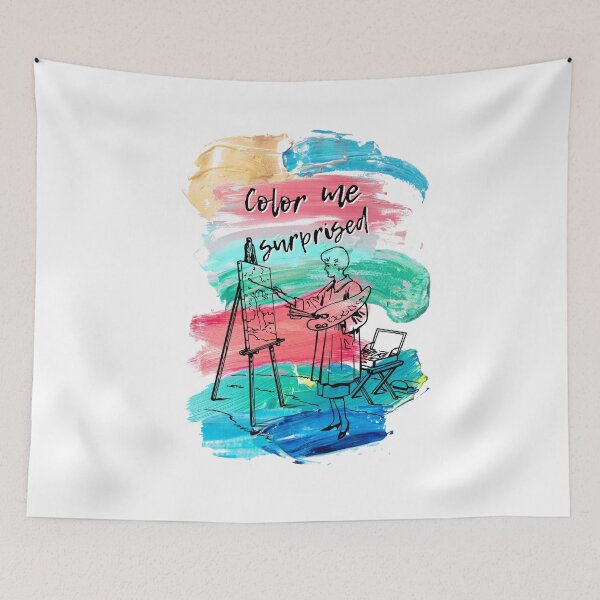 Item preview, Color me surprised painting design designed and sold by AngielskiSzept.