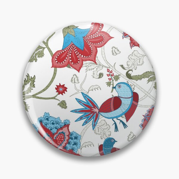 Item preview, Exotic chintz with bird - white/multicolour designed and sold by kobyakov.