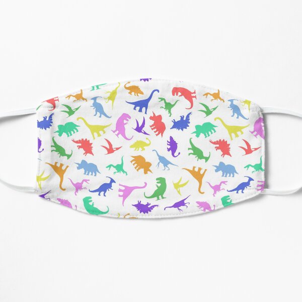 Fun Dinosaur Pattern Flat Mask