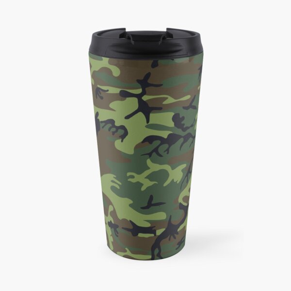 Dark forest camouflage Travel Mug