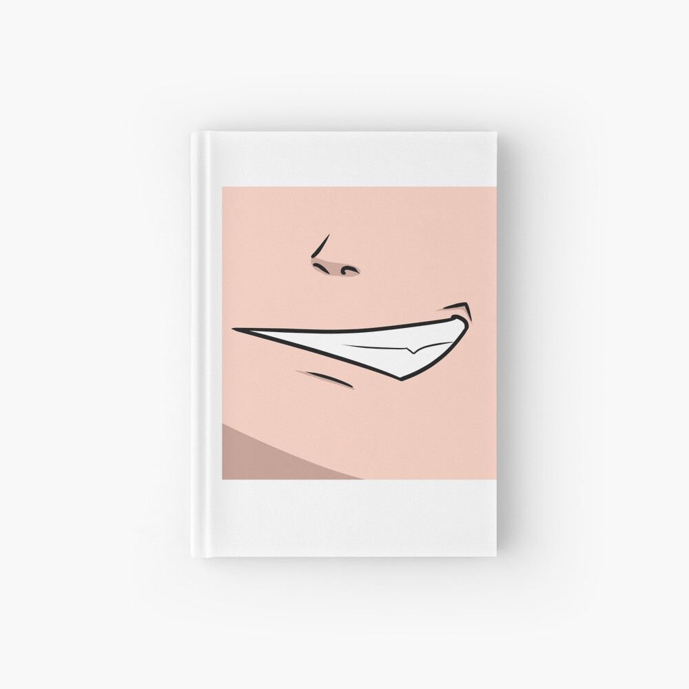 Confident Smirk Anime Mouth Hardcover Journal By Eatenbydragons Redbubble