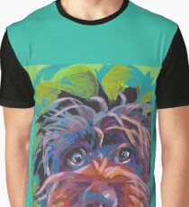 WireHaired Pointing Griffon Bright colorful pop dog art Graphic T-Shirt