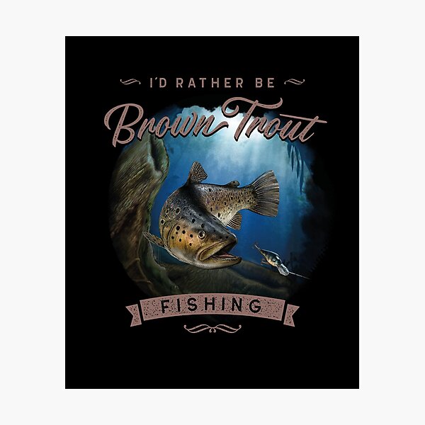 Item preview, Brown Trout Fly Fishing Gift designed and sold by MarkusShirts.