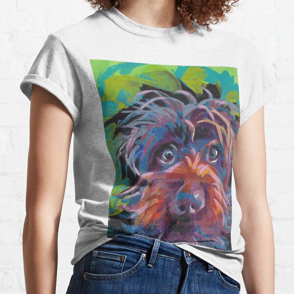 Item preview, WireHaired Pointing Griffon Bright colorful pop dog art designed and sold by bentnotbroken11.