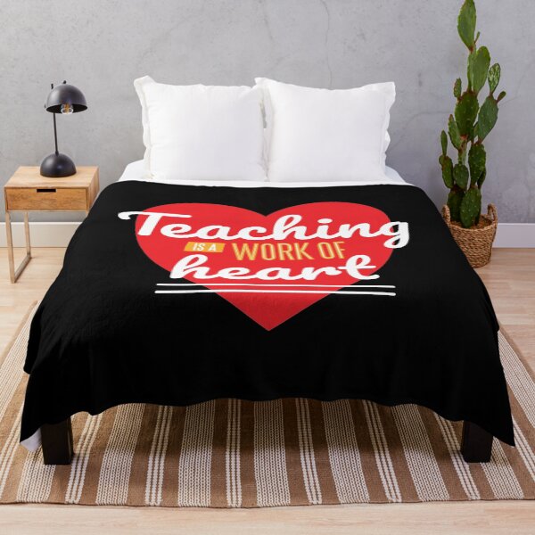Item preview, Teaching is a Work of Heart Inspirational Quote for Teachers designed and sold by SVShare.