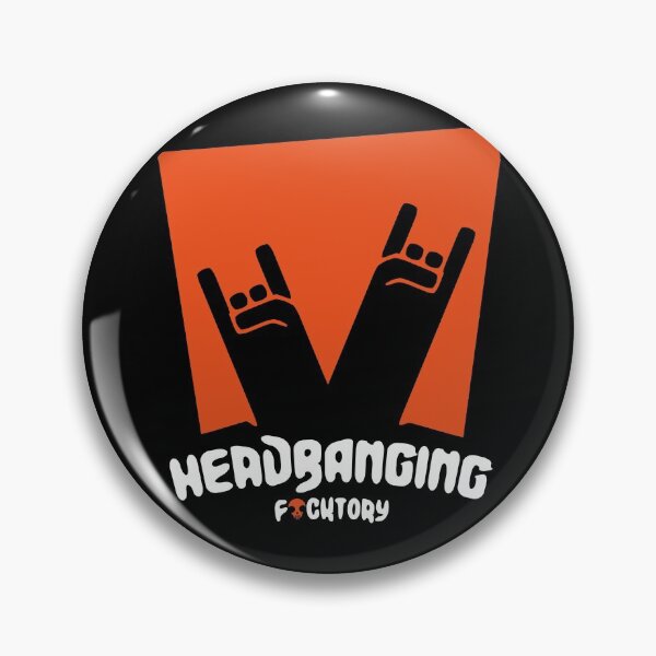 Item preview, horns headbanging logo designed and sold by manuvila.