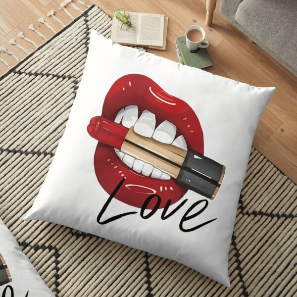 LOVE & LIPSTICK Floor Pillow