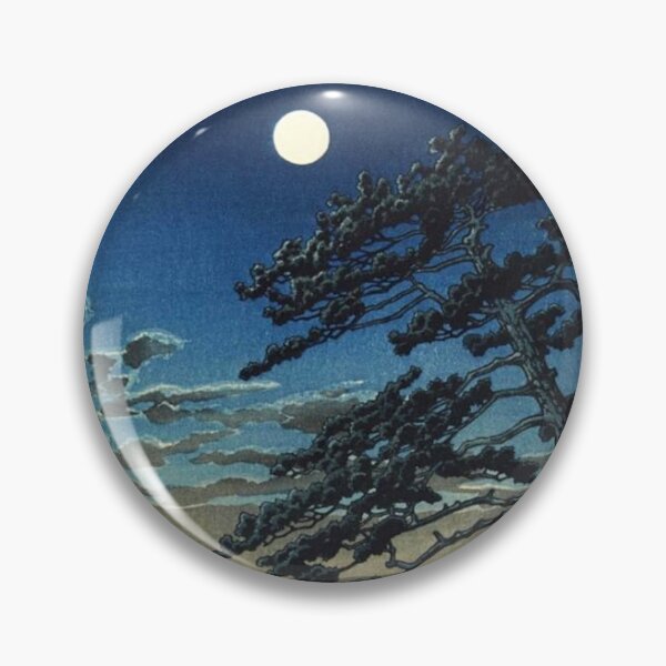 Item preview, Moon over Ninomiya Beach by Kawase Hasui designed and sold by ArtExpression.
