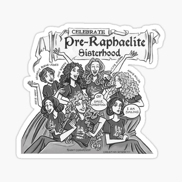 Pre-Raphaelite Sisterhood (for Stephanie) Sticker