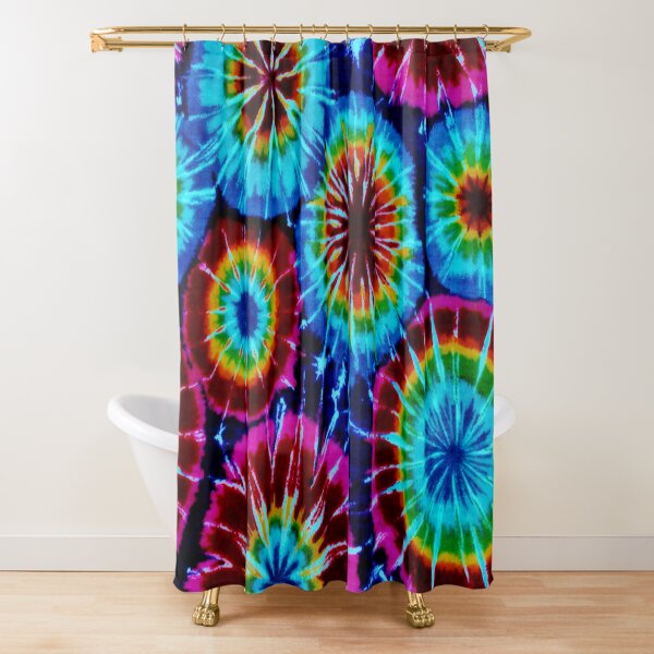 Tie Dye Shower Curtain